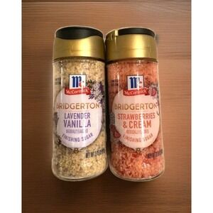 McCormick Bridgerton Finishing Sugar Lavender Vanilla Strawberries & Cream Lot 2